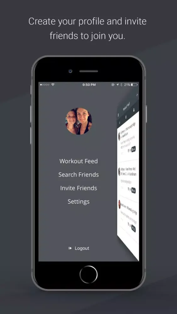 Tangkapan skrin Groupie - Social Fitness